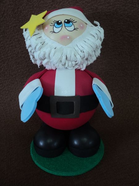 Papai Noel 3d em EVA